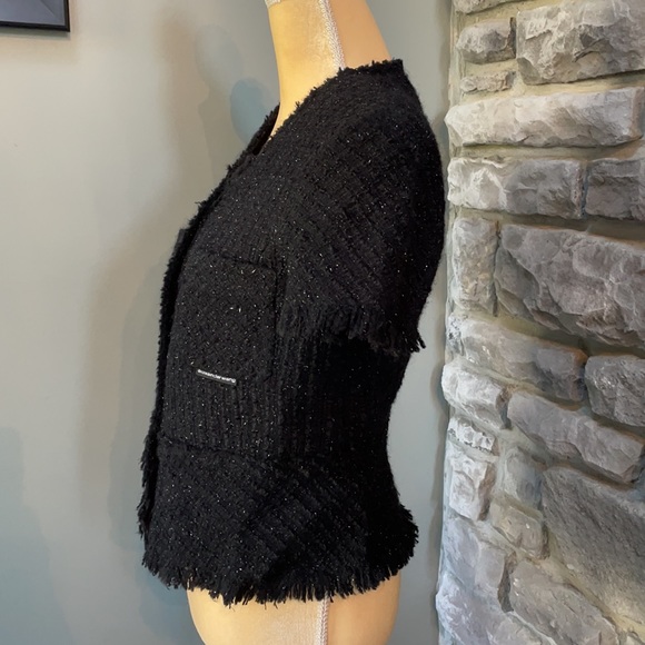 Alexander Wang short sleeve wool blend top/sweater - Picture 4 of 9